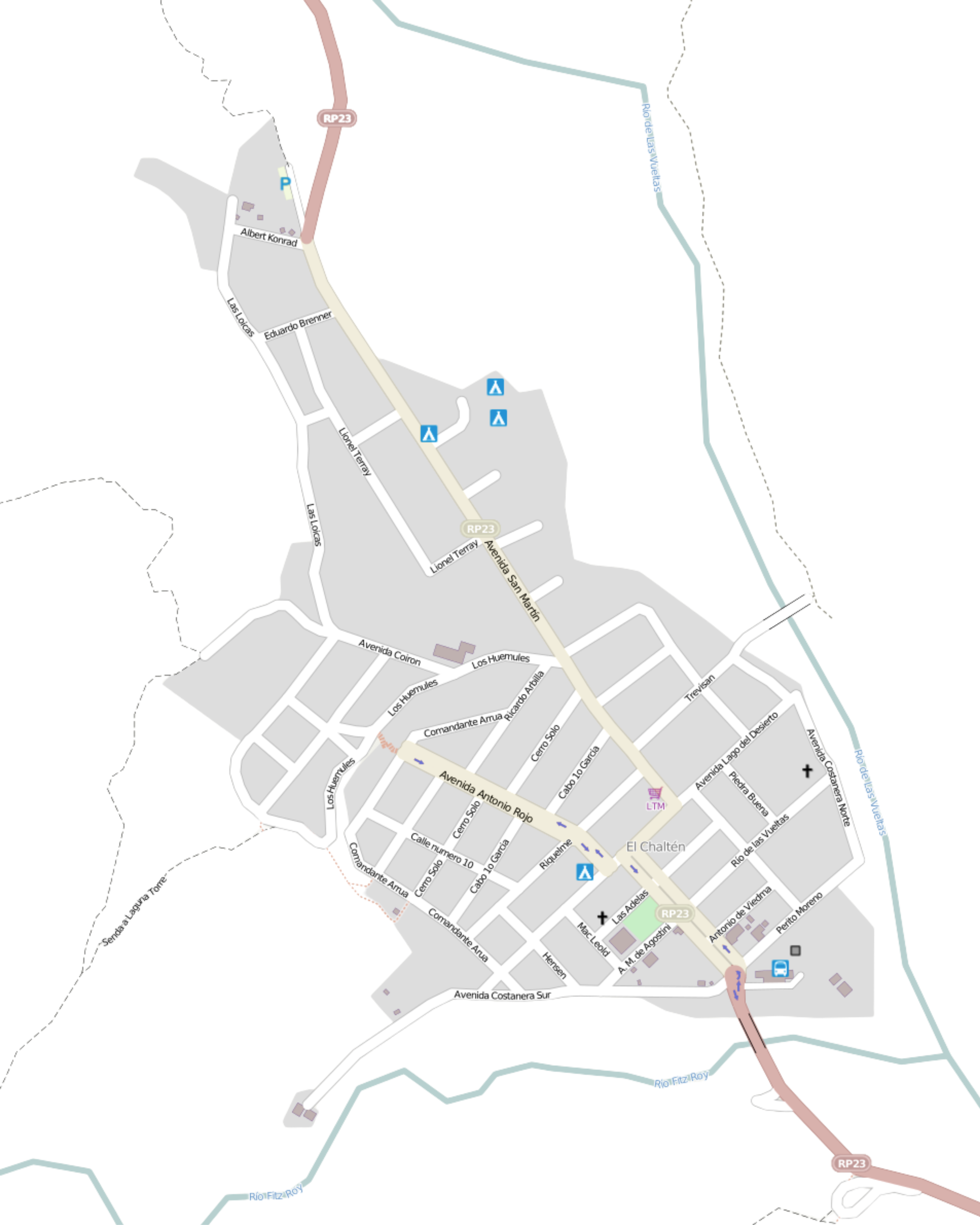 Mapa El Chaltén